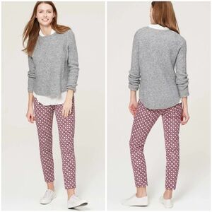 LOFT Marissa Ankle Pants in Geo Floral Print